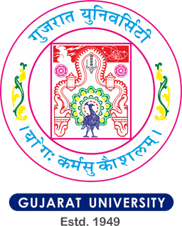Gujarat University logo