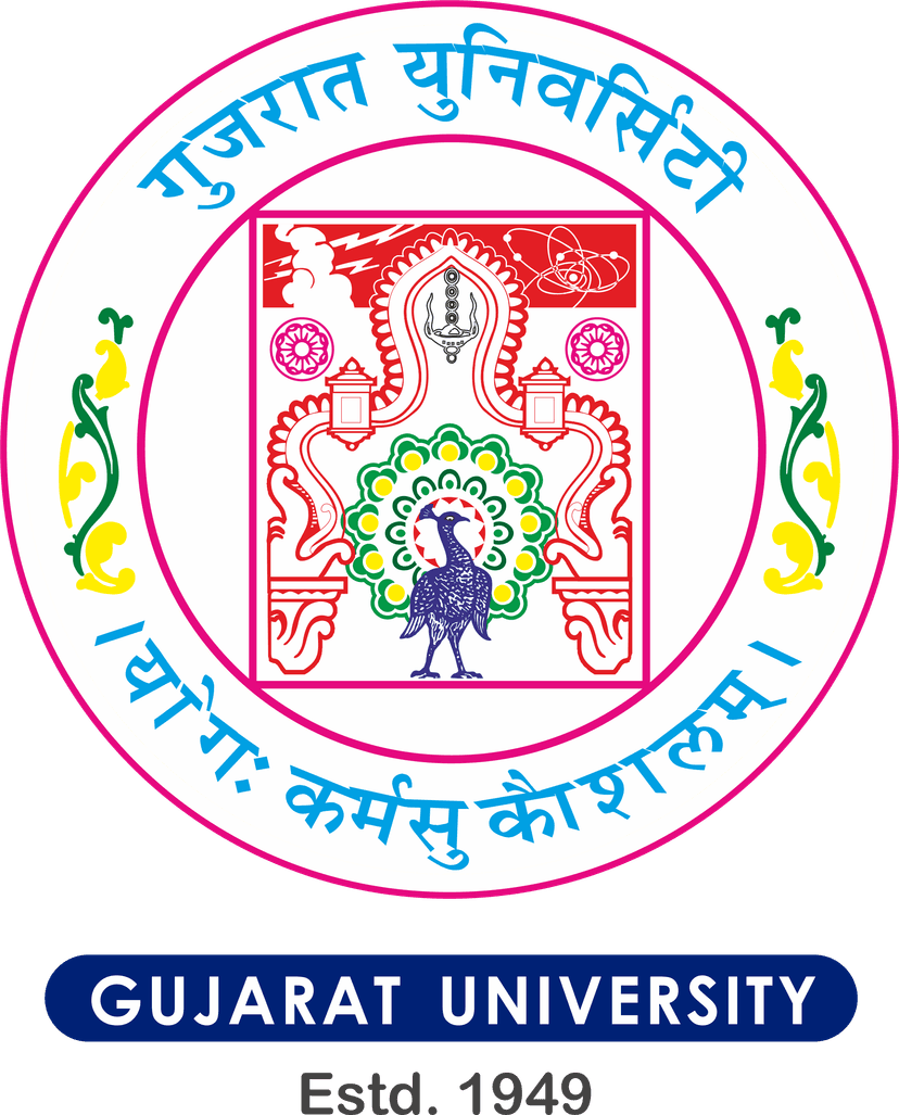 Gujarat University logo